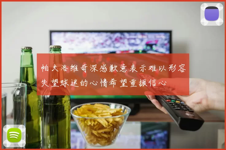 帕夫洛维奇深感歉意表示难以形容失望球迷的心情希望重振信心